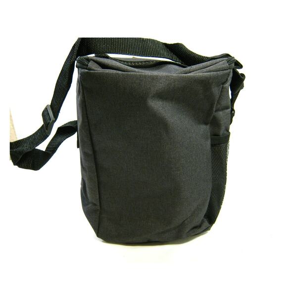 Black Collapsible Cooler Bag Tote 12 Can Beach Travel Car Leak Proof Insulated - Picture 3 of 8